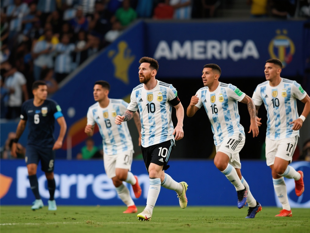 阿根廷美洲杯半决赛迎战加拿大:四强对手揭晓 阿根廷队在美洲杯上一贯表现出色,由队中的