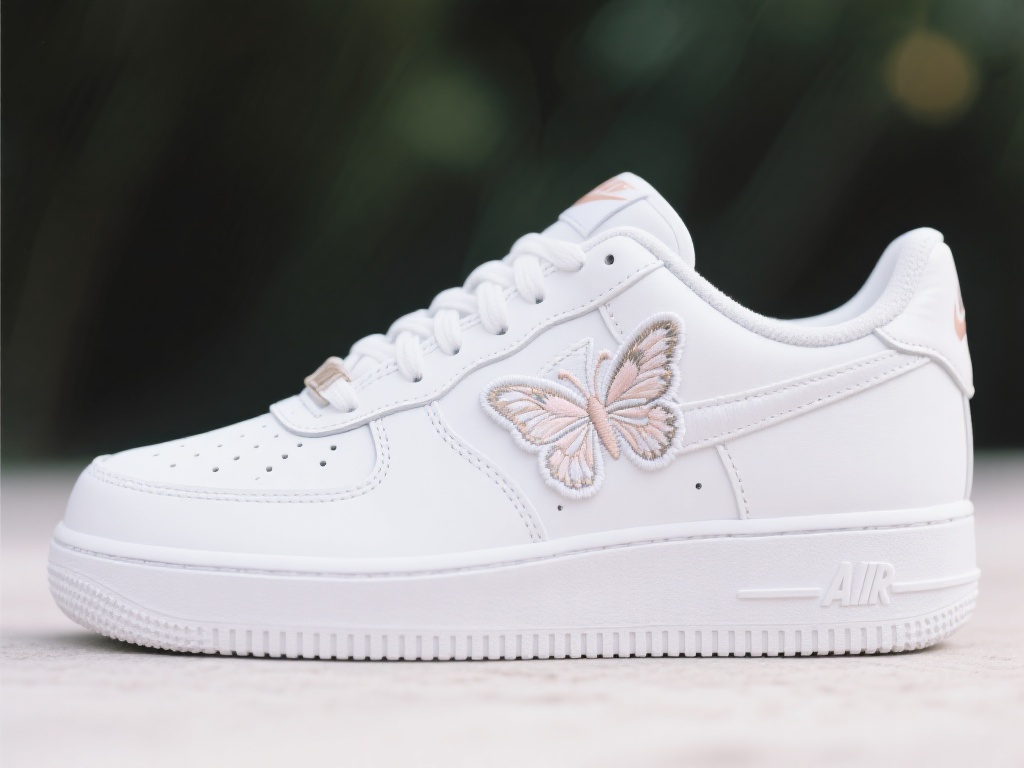 独特蝴蝶配色亮相,专属女性的纯白AF1鞋款登场 Nike在设计上始终致力于融入流行文化与